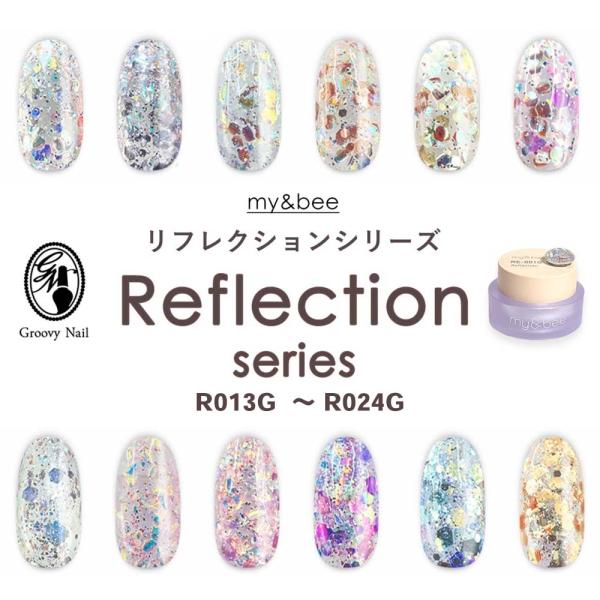 my&amp;bee カラージェル リフレクション 全12色 4g RE-0013G~024G ジェルネイル...