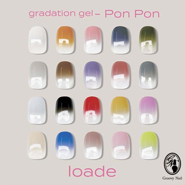 ロアデ Loade グラデーションジェル 全 20色 2g ポンポン001〜020 ジェルネイル カ...