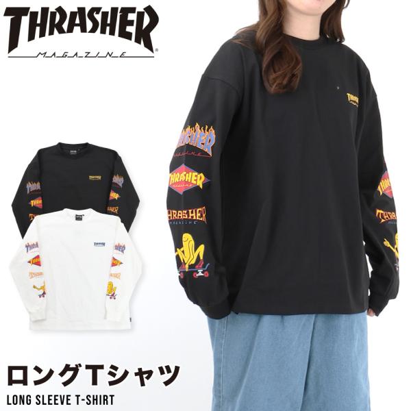 Thrasher スラッシャー ロンT 長袖 長そで Tシャツ スケボー メンズ レディース おしゃ...