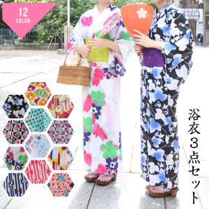 セール 柄はおまかせ 仕立て上がり浴衣 下駄・帯 プレゼント 3