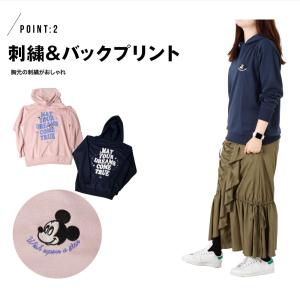 ミッキー プリント パーカー ディズニー プリ...の詳細画像2
