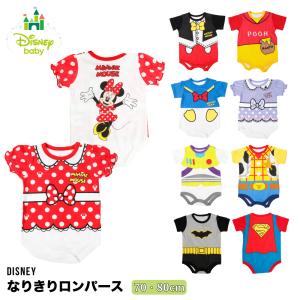 ベビーロンパス ディズニー 半袖 綿100% ミ...の商品画像