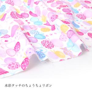 ☆ブロードちょうちょリボン☆ 生地 布 水彩タ...の詳細画像2