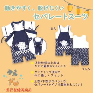 本造り はっぴスーツ ベビー はっぴ 法被 甚...の詳細画像1