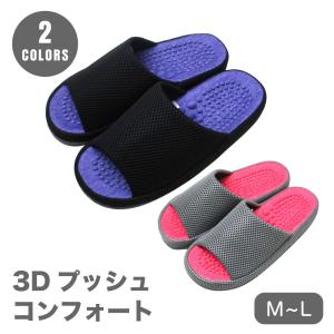 スリッパ 足裏形状 ３D立体インナーソール 凹凸形状に突起 刺激 足裏
