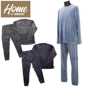TEMPUR テンピュール パジャマ トップス ボトムス セットアップ ルームウェア 部屋着 メンズ 上下セット 長袖 上下 紳士