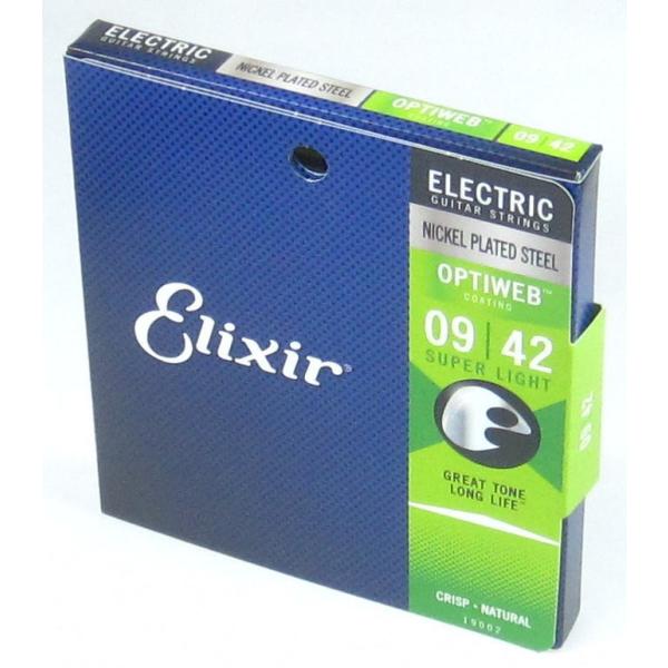 Elixir 19002 Super Light OPTIWEB エリクサー エレキ・ギター弦 オプ...