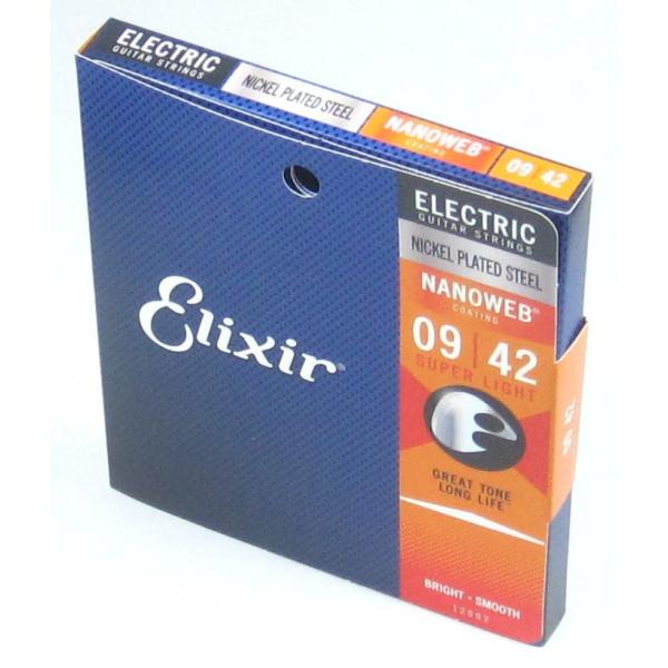 Elixir 12002 Super Light NANOWEB エリクサー エレキ・ギター弦 ナノ...
