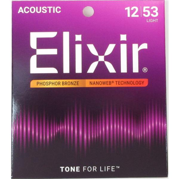 Elixir 16052 NANOWEB Light Phosphor Bronze エリクサー ア...
