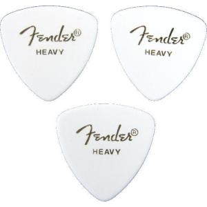 Fender CLASSIC CELLULOID 346 shape White Heavy フェンダー ピック 3枚セット (白 おにぎり ヘヴィ)｜g-sakai