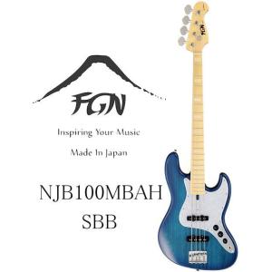 [※お取り寄せ商品] FGN Fujigen NJB100MBAH SBB (See-Thru Blue Burst) Neo Classic Series フジゲン 富士弦 エレキベース｜g-sakai