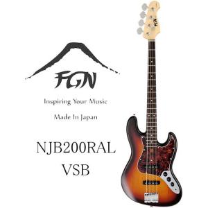 [※お取り寄せ商品] FGN Fujigen NJB200RAL VSB (Vintage Sunburst) Neo Classic Series フジゲン 富士弦 エレキベース｜g-sakai