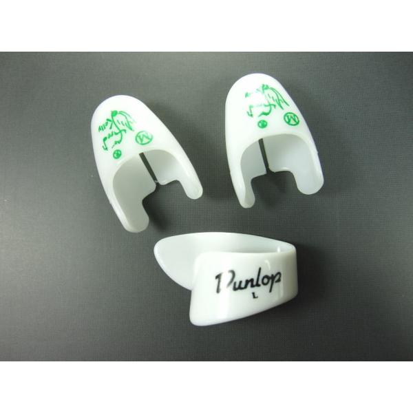 Fred Kelly &amp; JIM DUNLOP フィンガーピッキング 3個セット（ 白・プラスチック...