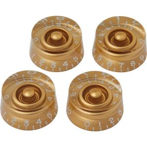 Gibson PRSK-020 Speed Knobs GOLD - 4 pack ギブソン 純正部品 スピード・ノブ ゴールド インチサイズ ４個セット｜g-sakai