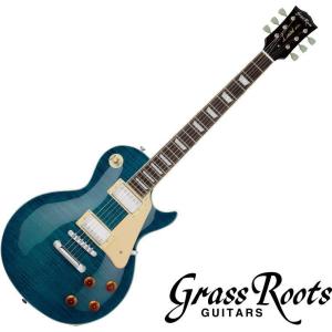 [※お取り寄せ商品] Grass Roots G-LP-STD  See Thru Blue グラス・ルーツ エレキギター シー・スルー・ブルー｜g-sakai