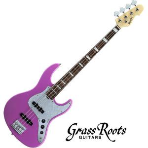 Grass Roots エレキギター パープル Grass Roots G Snapper 24/M AS in See Thru Deep Purple