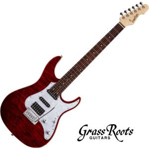 [※お取り寄せ商品] Grass Roots G-SNAPPER-CTM See Thru Red STR グラス・ルーツ エレキギター｜g-sakai