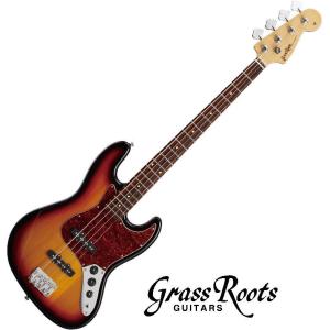 《※入荷しました。 在庫あります。》 Grass Roots G-JB/R 【3 Tone Sunburst】 グラス・ルーツ エレキ・ベース