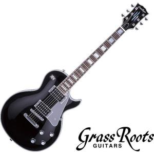 《※入荷しました。 在庫あります。》 Grass Roots G-LP-CTM JS グラス・ルーツ エレキギター ブラック / ミラー・ピックガード仕様｜g-sakai