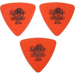DUNLOP JIM TORTEX TRIANGLE orange .60 ジム ダンロップ ピック 5枚