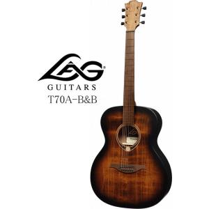 《※入荷しました。 在庫あります。》 LAG GUITARS Tramontane 70 T70A-B&B AUDITORIUM BLACK & BROWN ラグ・ギターズ アコースティックギター｜g-sakai