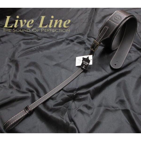 Live Line LA46BLK Made in Japan ライブライン 国産 レザー 本革 ギ...