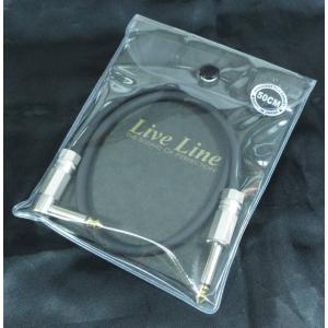 Live Line LE-50C S/L Black ライブ・ライン シールド フォン・ケーブル ブラック 50cm （片側Ｌプラグ）｜g-sakai