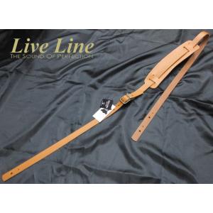 Live Line LR36CAM Made in Japan ライブライン 国産 レザー 本革 ギター・ストラップ キャメル｜g-sakai