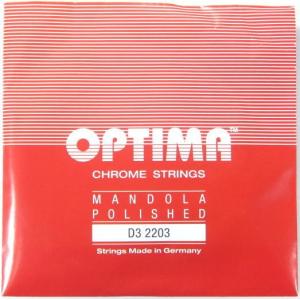 OPTIMA 【D3 2203】 MANDOLA CHROME NICKEL STRING Red オプティマ マンドラ弦 レッド/赤 バラ売り3弦（2本入り）｜g-sakai