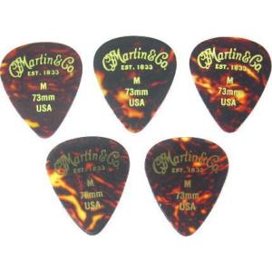 Martin PICK Tear Drop Shell M マーティン ピック 5枚セット (べっ甲柄 ティアドロップ ミディアム)｜g-sakai