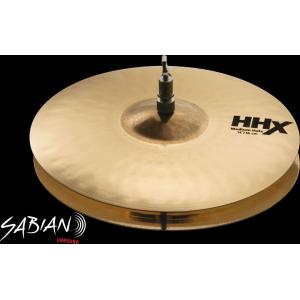 SABIAN HHX-14THH & HHX-14BHH MEDIUM HATS 14"(35cm) SET セイビアン ハイハット・シンバル HHXシリーズ  ミディアム・ハット トップ＆ボトム 上下セット｜g-sakai