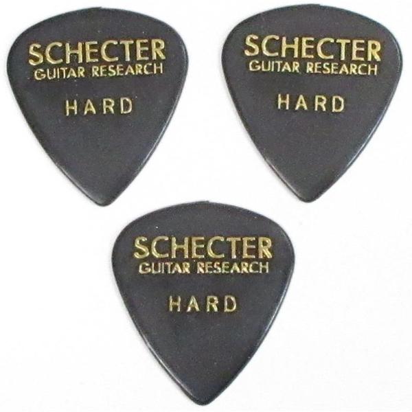SCHECTER SPT-HN10BK HARD シェクター ナイロン ピック 3枚セット (黒ティ...