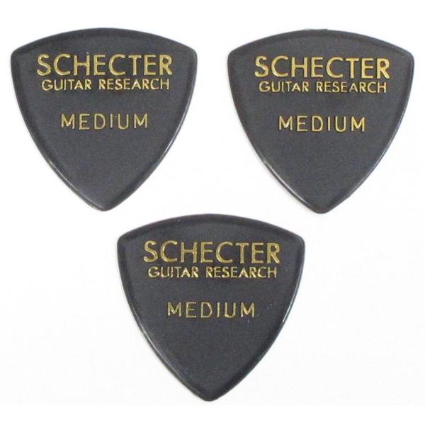 SCHECTER SPD-MN10BK MEDIUM シェクター ナイロン ピック 3枚セット (黒...