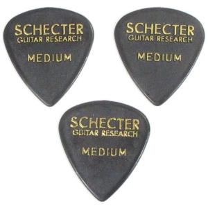 SCHECTER SPT-MN10BK MEDIUM シェクター ナイロン ピック 3枚セット (黒ティアドロップ ミディアム)