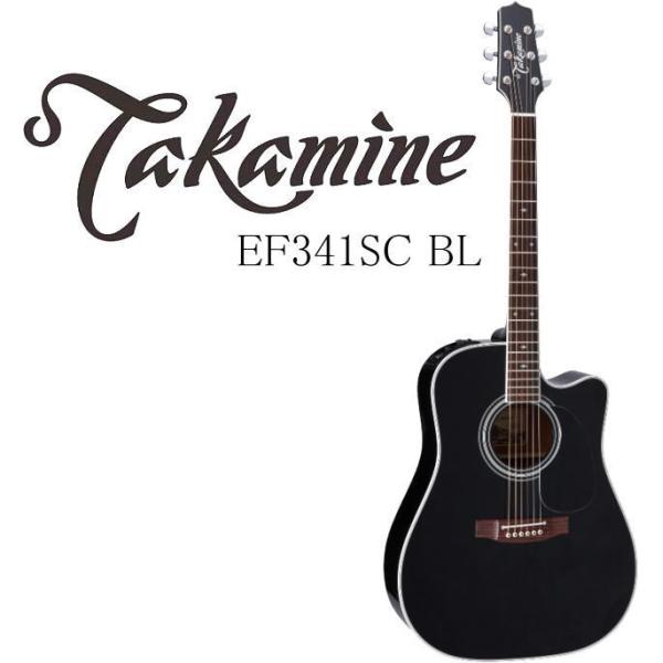 Takamine EF341SC BL タカミネ エレアコ・ギター セミハードケース付属