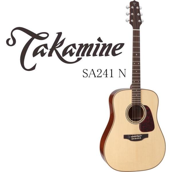 Takamine SA241 N タカミネ ストレート・アコースティック・ギター セミハードケース付...