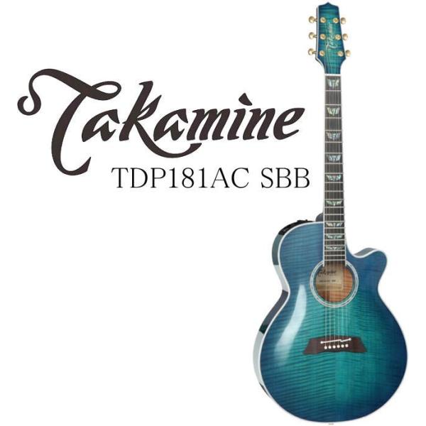 Takamine TDP181AC SBB タカミネ エレアコ・ギター セミハードケース付属