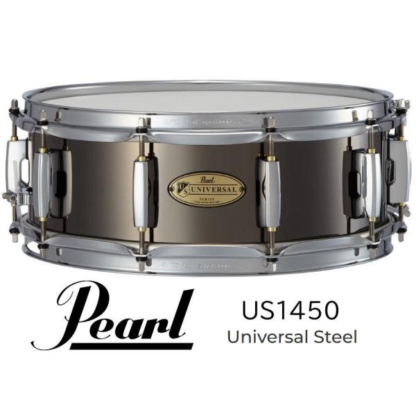 Pearl US1450 Universal Steel Snare Drum パール スネアドラム...