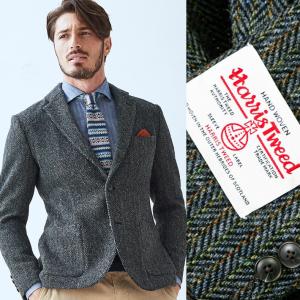 ハリスツイード へリンボーン マルチストライプ ツイードジャケット 280221-015 g-stage ジーステージ