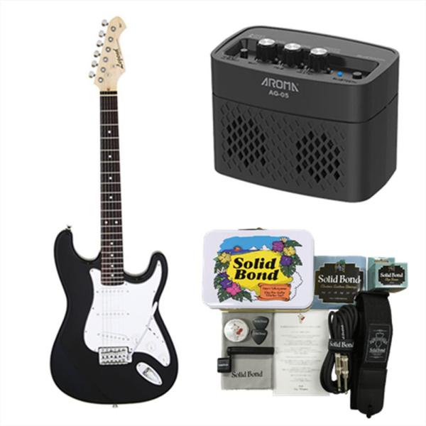 【横山健 小物セット＋アンプ付】Legend エレキギター LST-Z BK + Ken Yokoy...