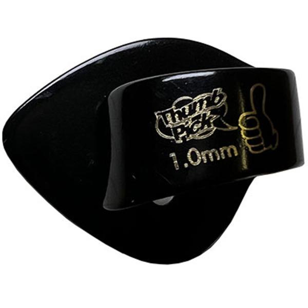 Flat Thumb Pick POP穴あり サムピック POPピック 1.0 BK ブラック