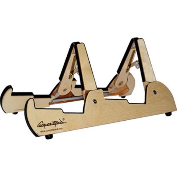 Cooperstand 折りたたみ式 木製 2本立てギタースタンド Pro-Tandem Birch