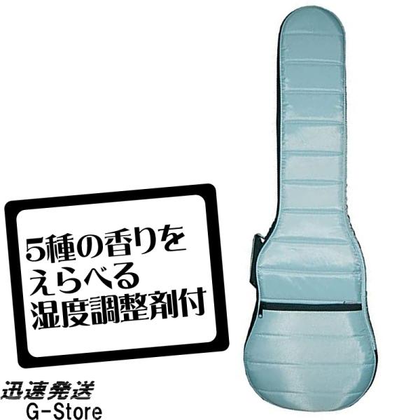 【湿度調整剤付】GID もこもこケース エレキベース用ギグバッグ GMK-EB LBL ライトブルー...