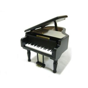 Sankyoオルゴール木製 18弁グランドピアノ黒(S-size)OG AA295A