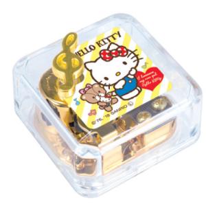 サンリオキャラクターオルゴール 透明ケースオルゴールS HELLO KITTY