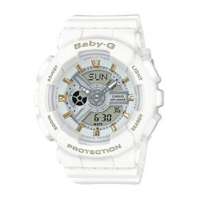 カシオ CASIO BABY-G カシオ ベビーG BA110 ベース メンズライク  アナデジ 腕時計 マットホワイト ゴールド BA-110GA-7A1JF 国内正規品