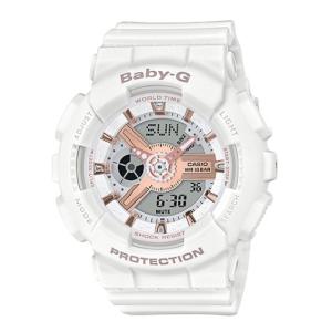 BABY-G ベビーG ベビージー カシオ CASIO アナデジ 腕時計 ホワイト ローズゴールド BA-110RG-7AJF 国内正規モデル