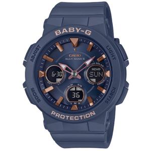 BABY-G ベビーG ベビージー カシオ CASIO 電波 ソーラー アナデジ 腕時計 ネイビー ピンクゴールド BGA-2510-2AJF 国内正規モデル｜g-supply