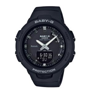 BABY-G G-SQUAD ジースクワッド カシオ CASIO アナデジ 腕時計 モバイルリンク ブラック BSA-B100-1AER BSA-B100-1A｜g-supply