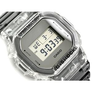 G-SHOCK Gショック 限定モデル クリアスケルトン 逆輸入海外モデル カシオ デジタル 腕時計 スケルトン グレー DW-5600SK-1｜g-supply